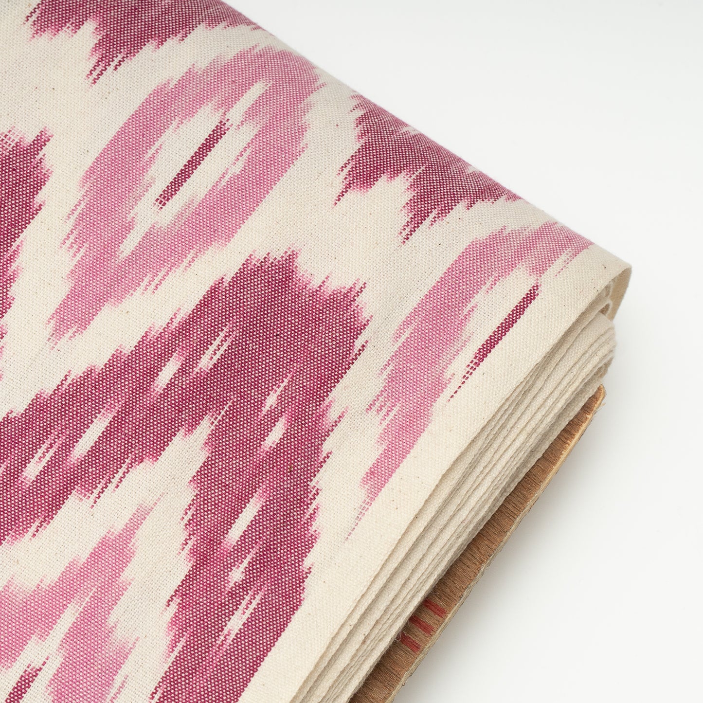 Pink & White Thick Cotton Handloom Ikat (Sku : IKK-500)