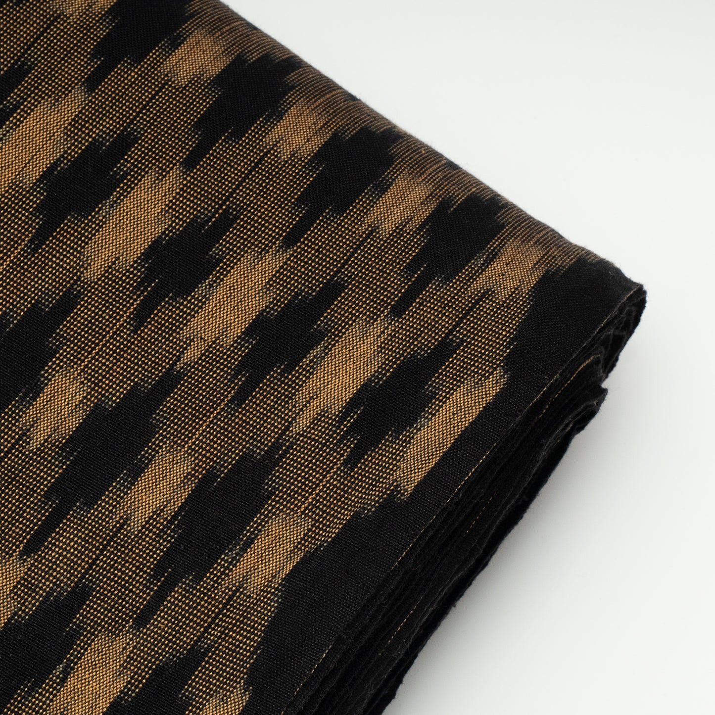Brown & Black Thick Cotton Handloom Ikat (Sku: IKK-531)