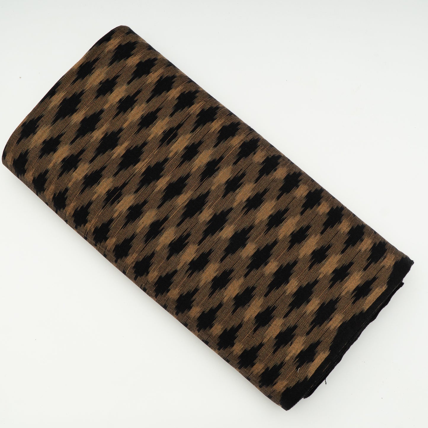 Brown & Black Thick Cotton Handloom Ikat (Sku: IKK-531)