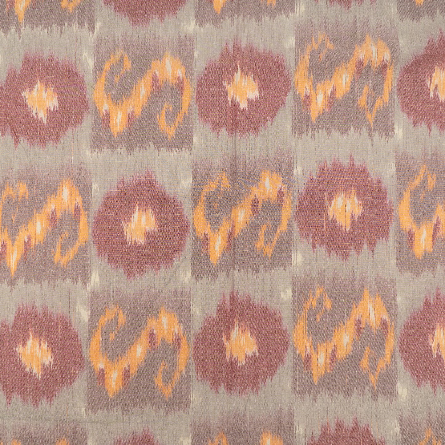 Multi Color Big Pattern Thick Cotton Handloom Ikat (Sku: IKK-544)