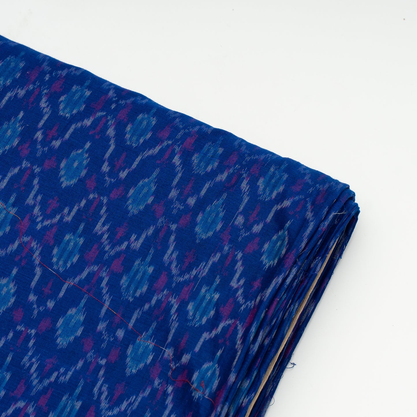 Blue Cotton Silk Blend Fine Quality Handloom Ikat (Sku: IK-165)