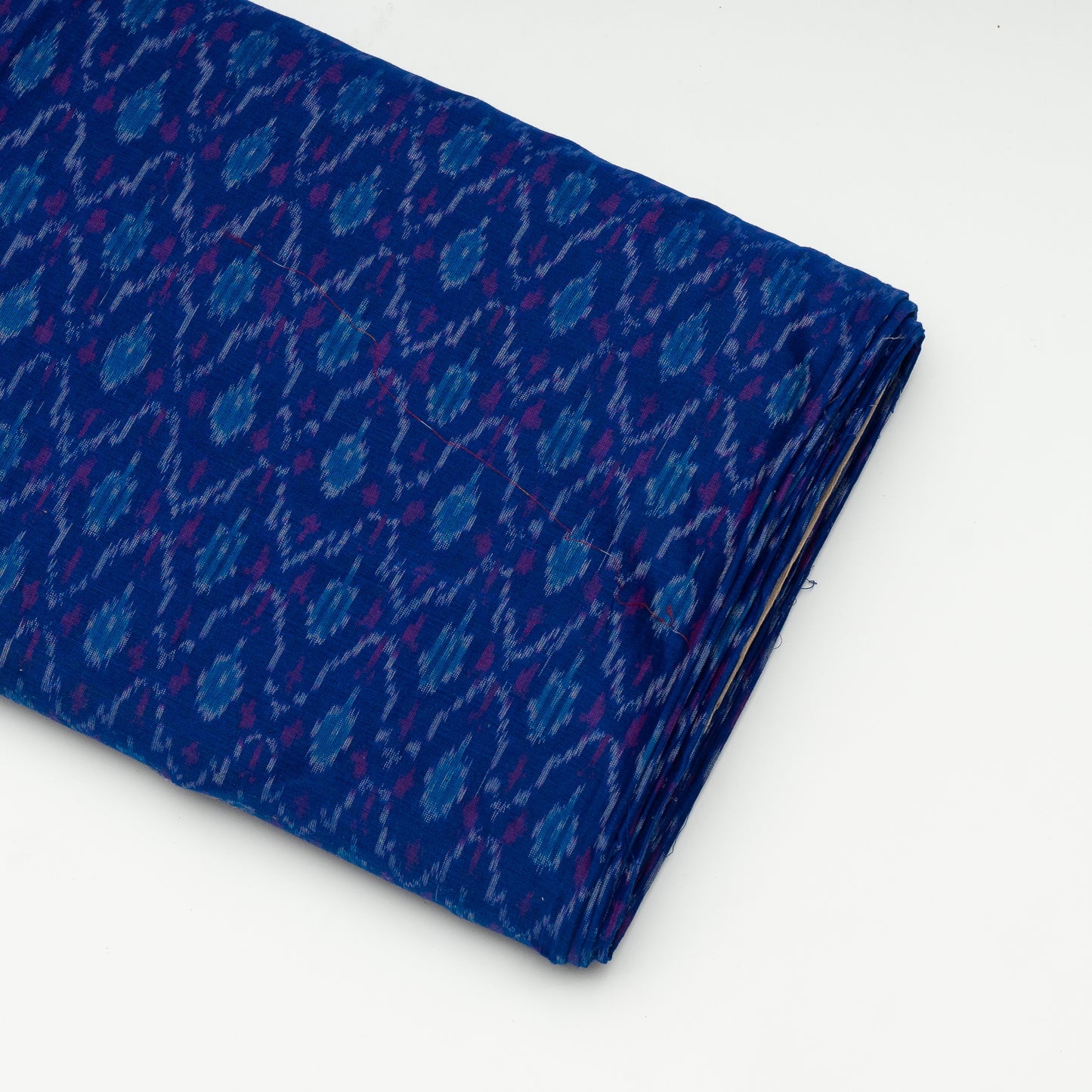 Blue Cotton Silk Blend Fine Quality Handloom Ikat (Sku: IK-165)