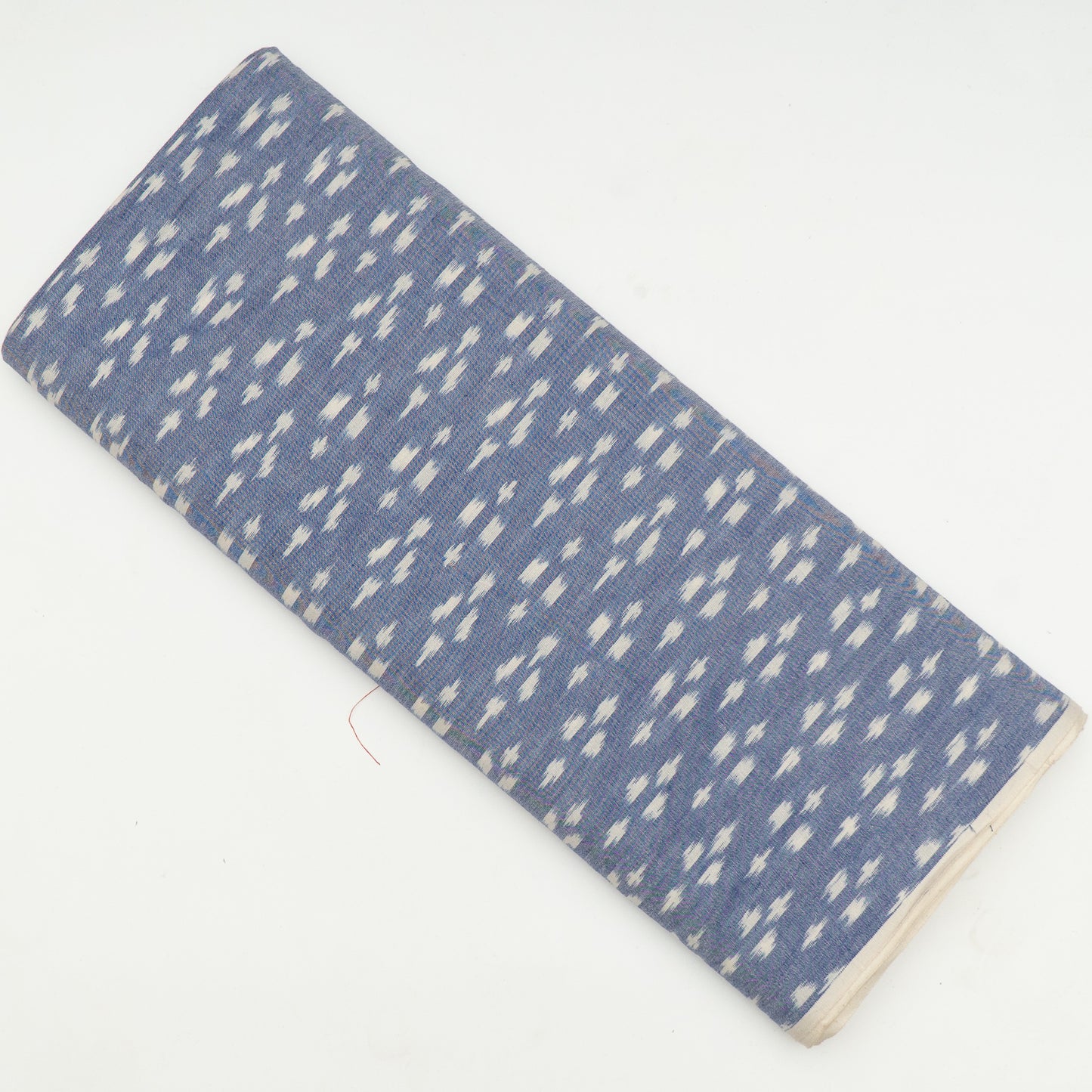 Blue and white Fine quality Cotton Handloom Ikat (Sku: IKK-532)