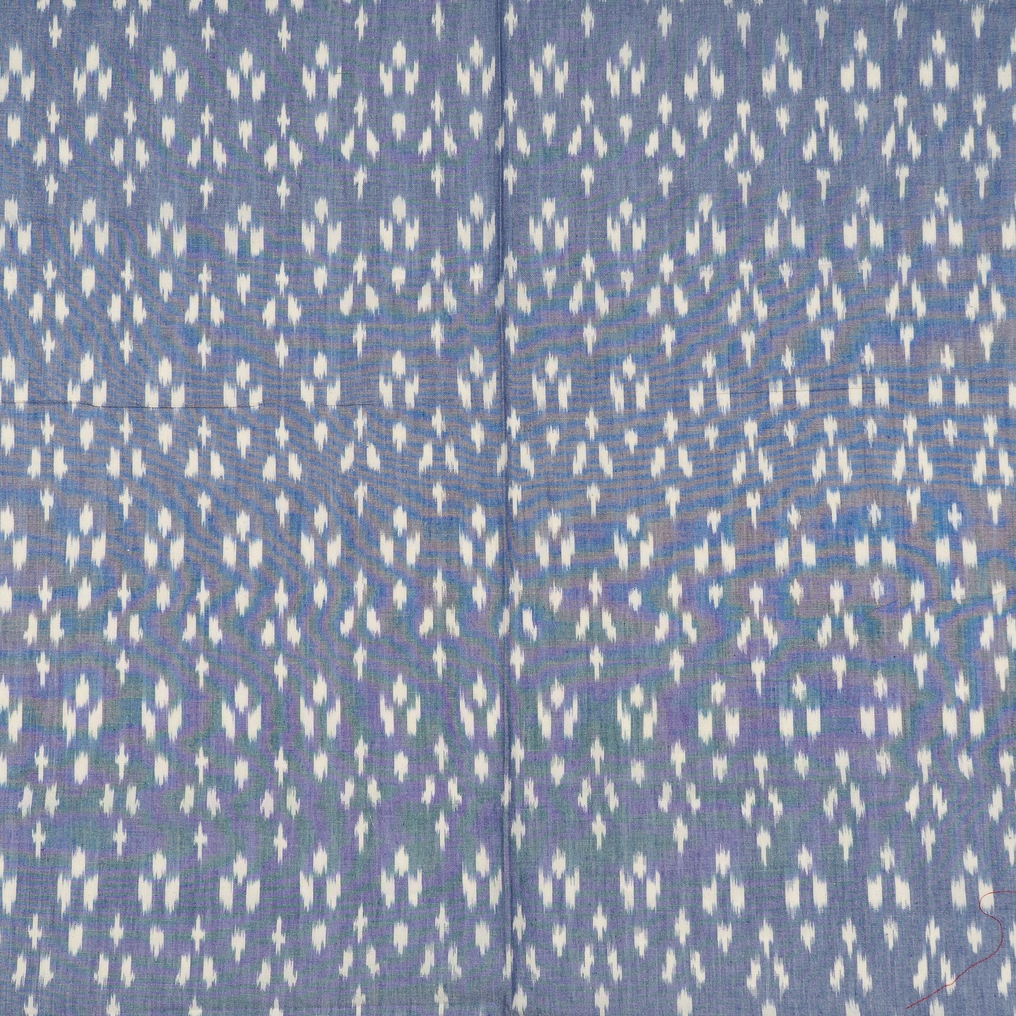 Blue and white Fine quality Cotton Handloom Ikat (Sku: IKK-532)