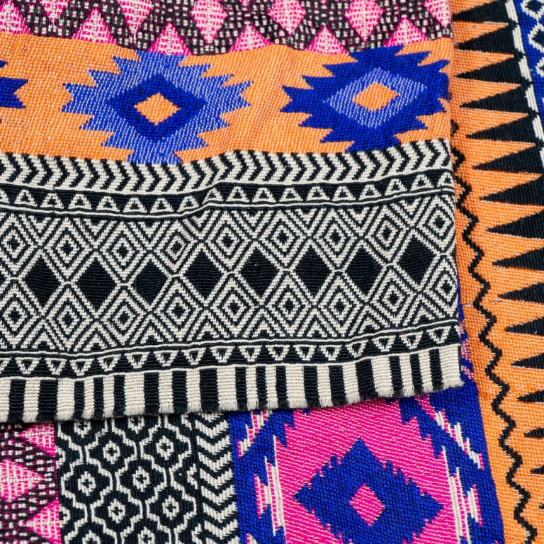 Multi Cotton Jacquard Fabric (Sku: JDD-82)