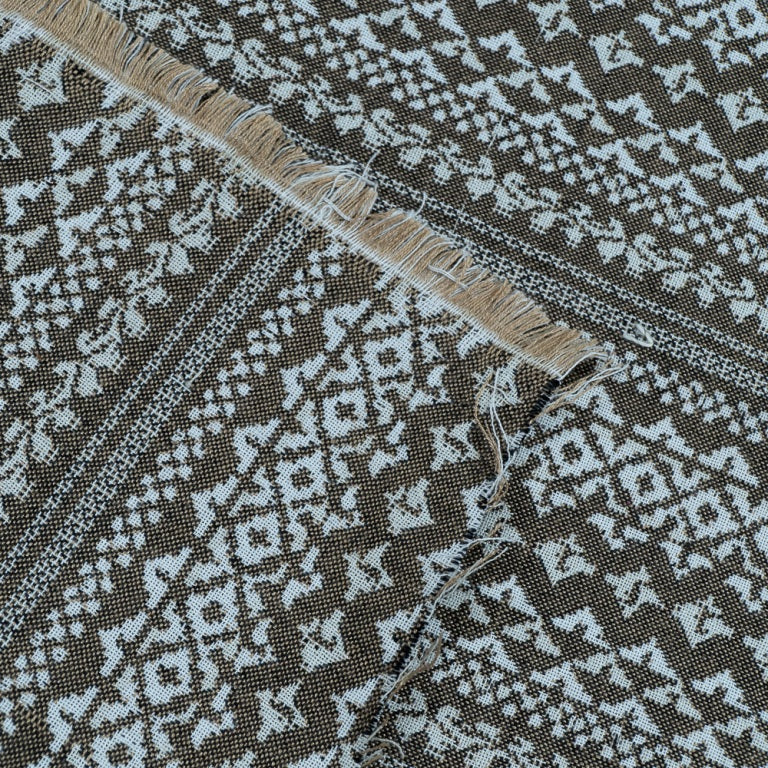 Brown Cotton Jacquard (Sku: JDD-236)