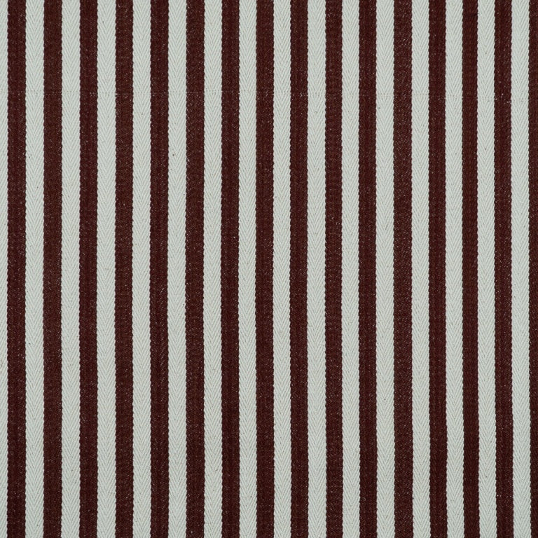 Maroon & White Cotton Stripe Jacquard (Sku: J-512)