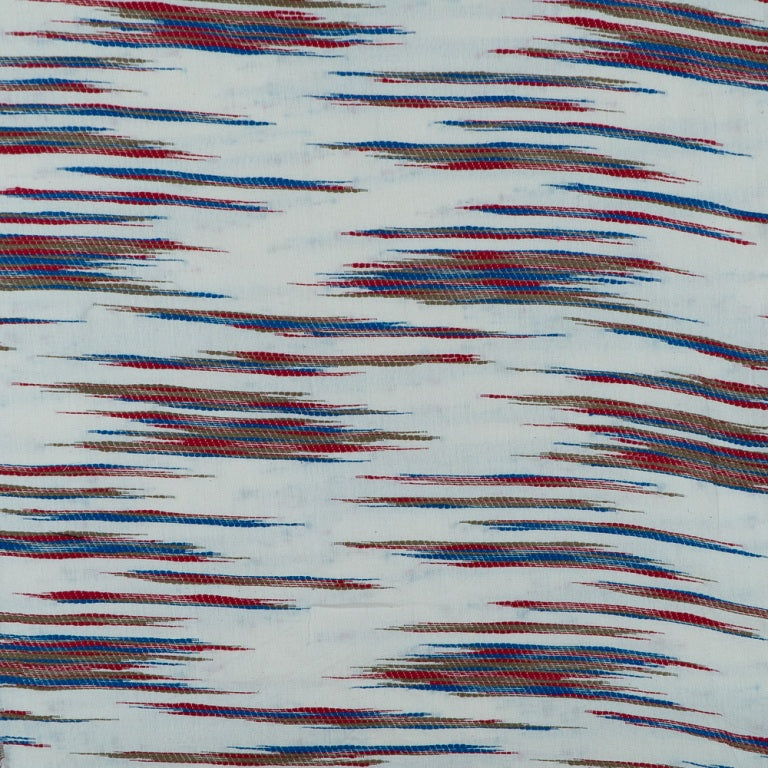 Red & Blue Lightweight Cotton Jacquard (Sku: JDD-320)