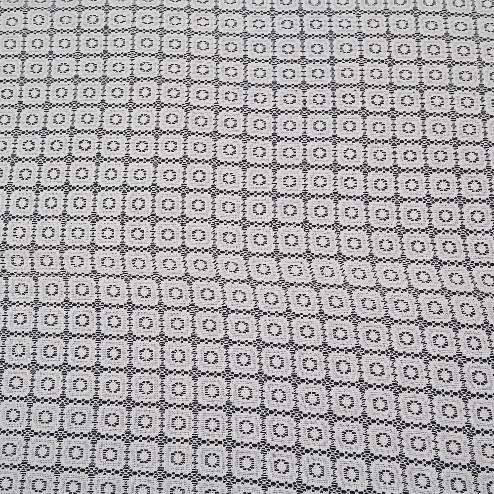 Geometric Design Dyeable Cotton Net (SKU: N-122)