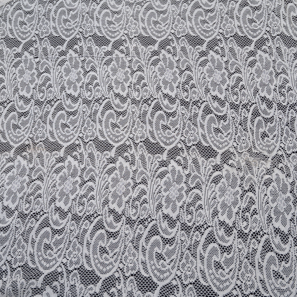 Floral Design Dyeable Cotton Net (SKU: N-111)