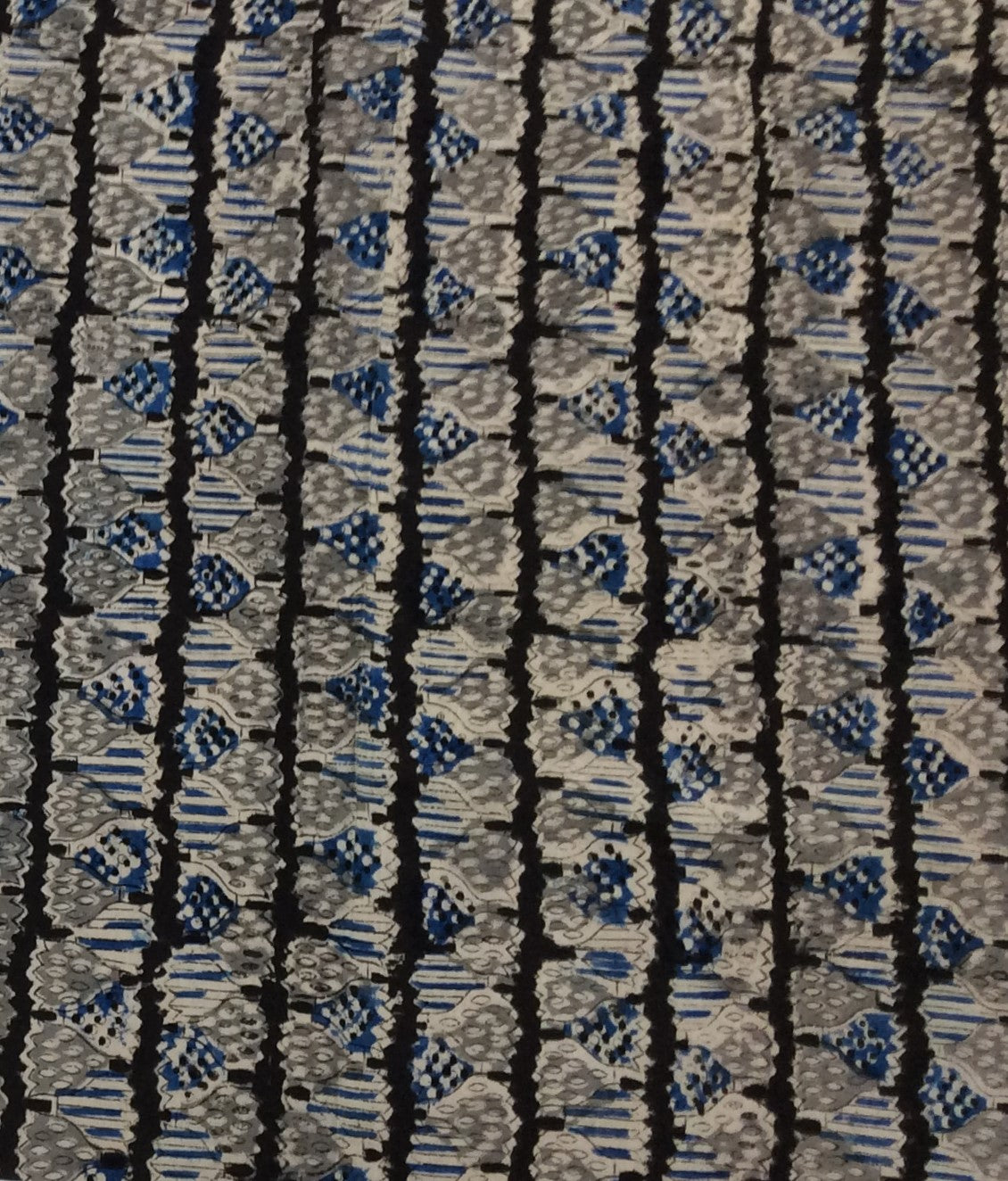 Multicolor Floral Cotton Hand Block Printed Fabric (SKU: B-142)