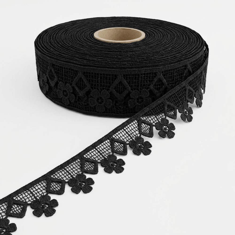 Black Polyester Lace Set of 5 Meter | B-15