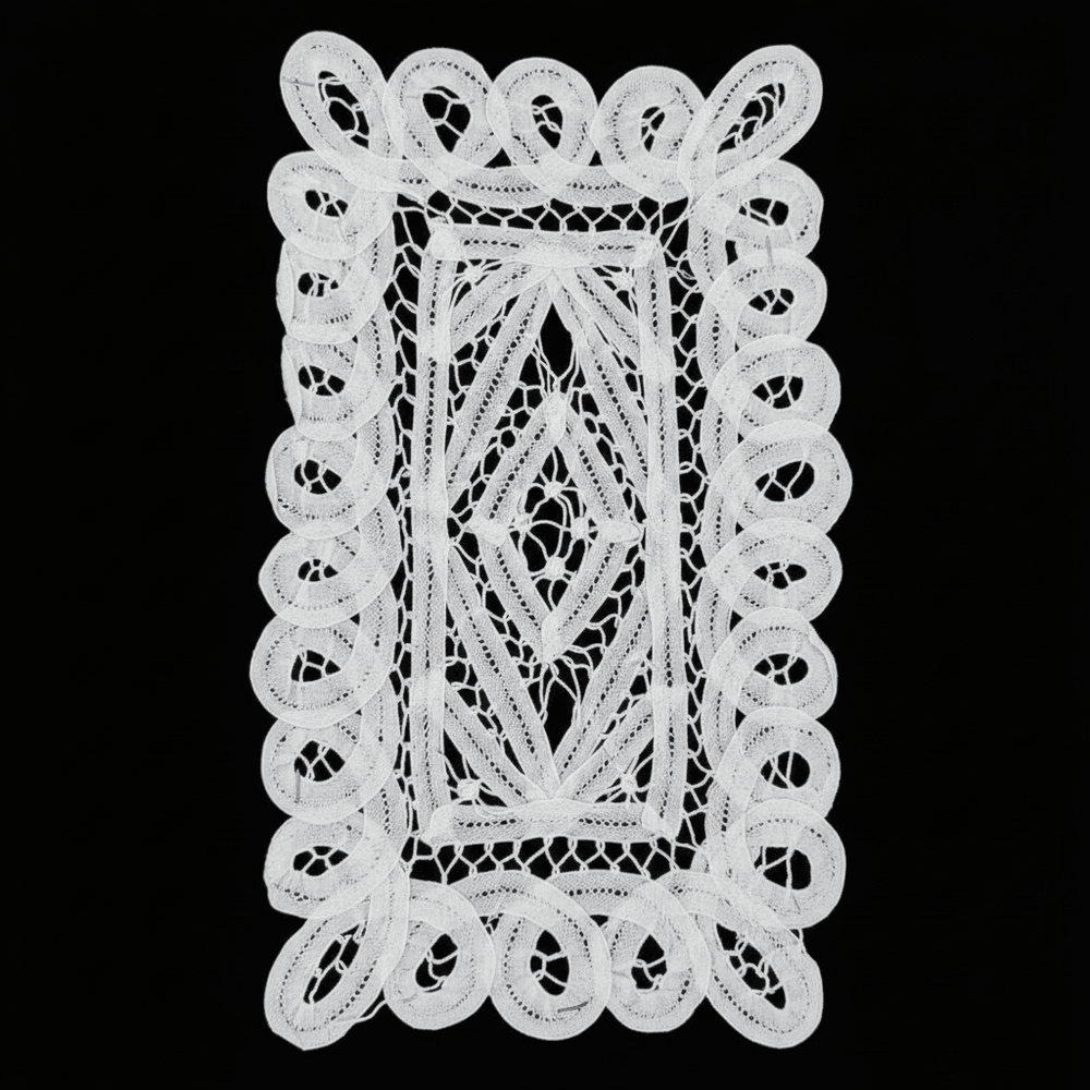 White Dyeable Cotton Batten Berg Patch (Width : 6 Inch & Lenght : 10.5 Inch)