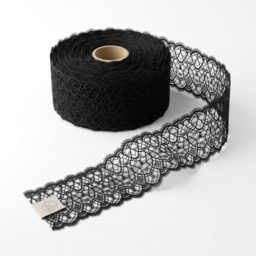 Black Polyester Lace Set of 5 Meter | B-37