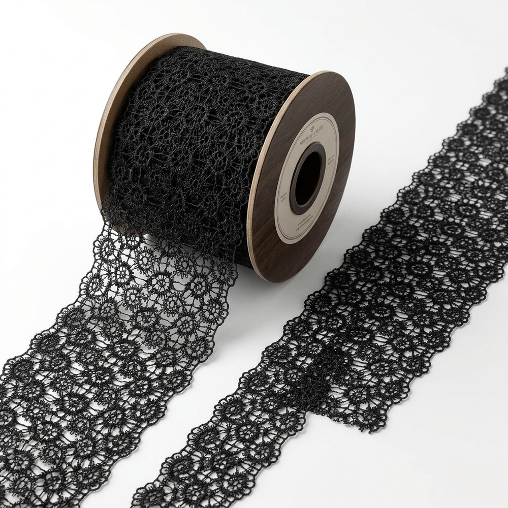 Black Polyester Lace Set of 5 Meter | B-48