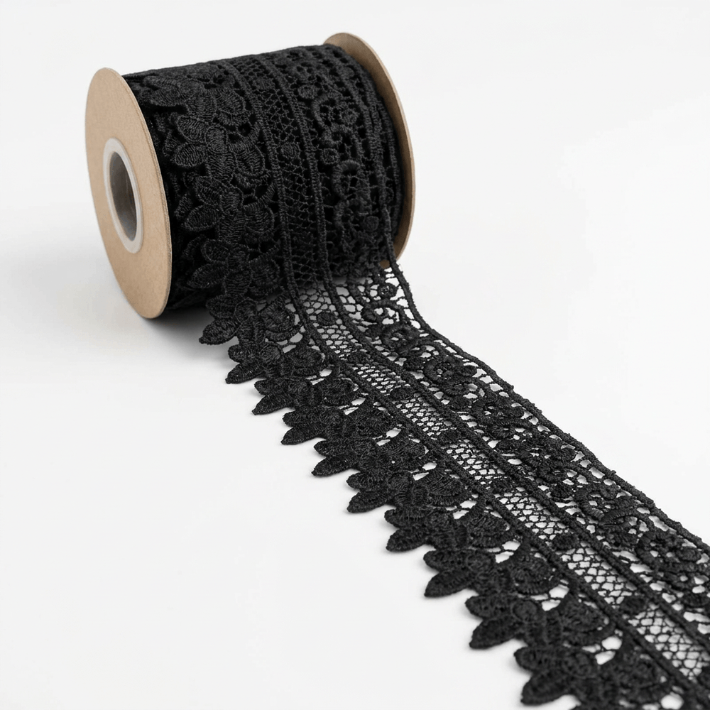 Black Polyester Lace Set of 5 Meter | B-57