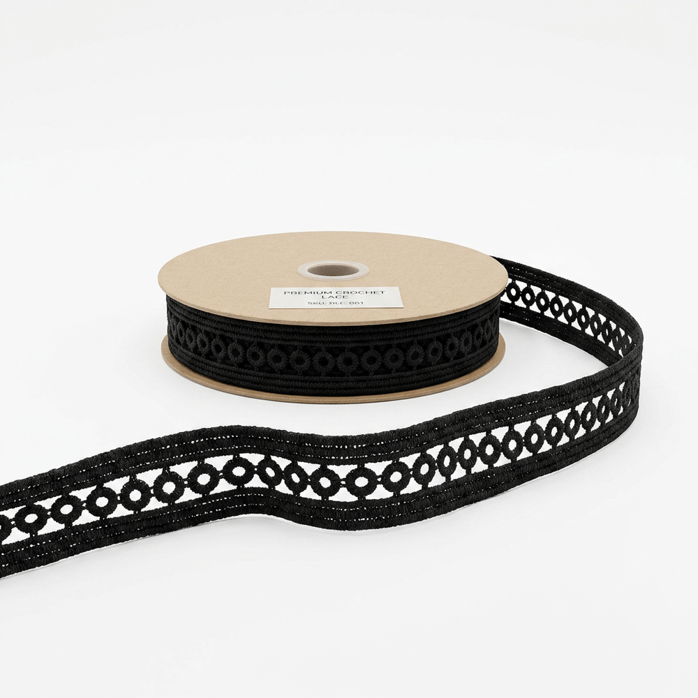 Black Polyester Lace Set of 5 Meter | B-6