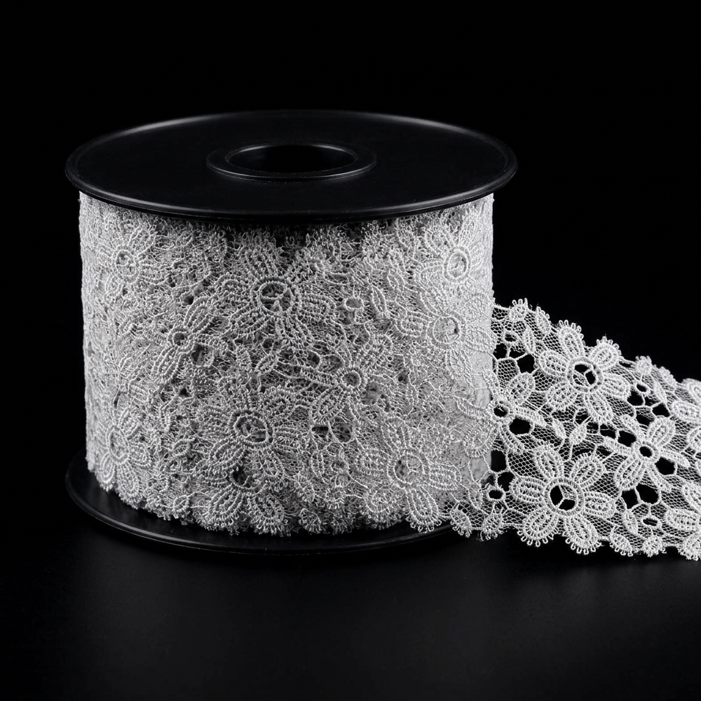 White Dyeable GPO Lace Set of 5 Meter