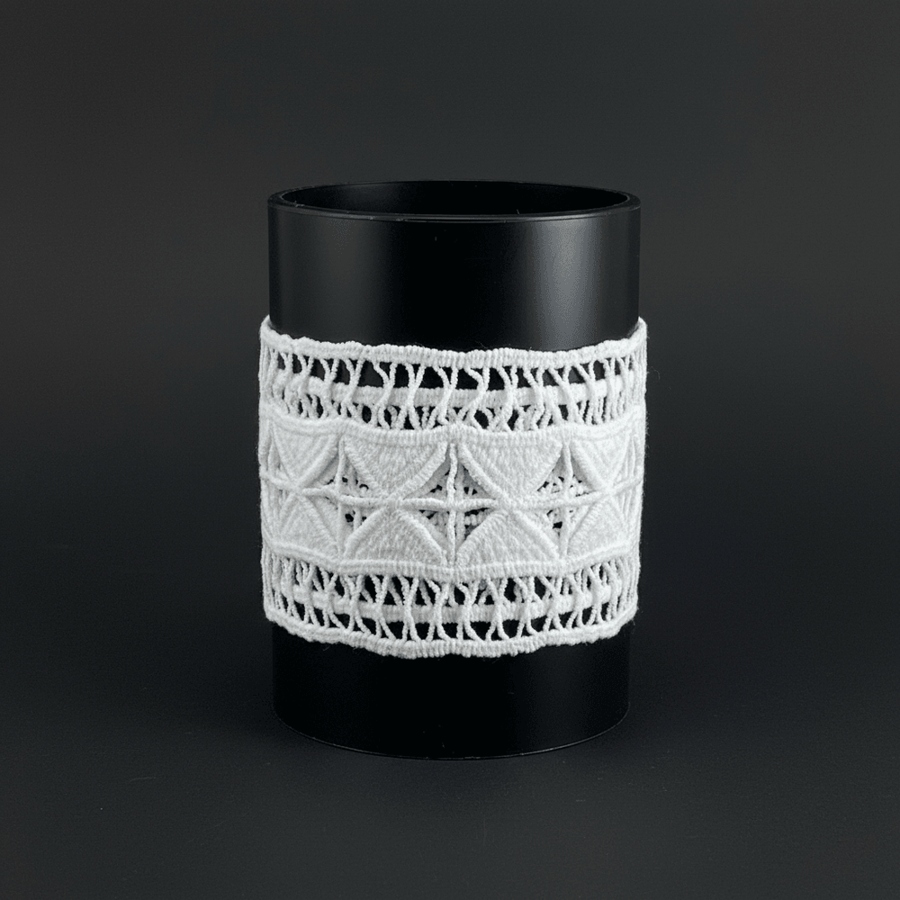 White Cotton Dyeable Chemical lace (Width : 2.5 Inch & Sku: Ch-21)