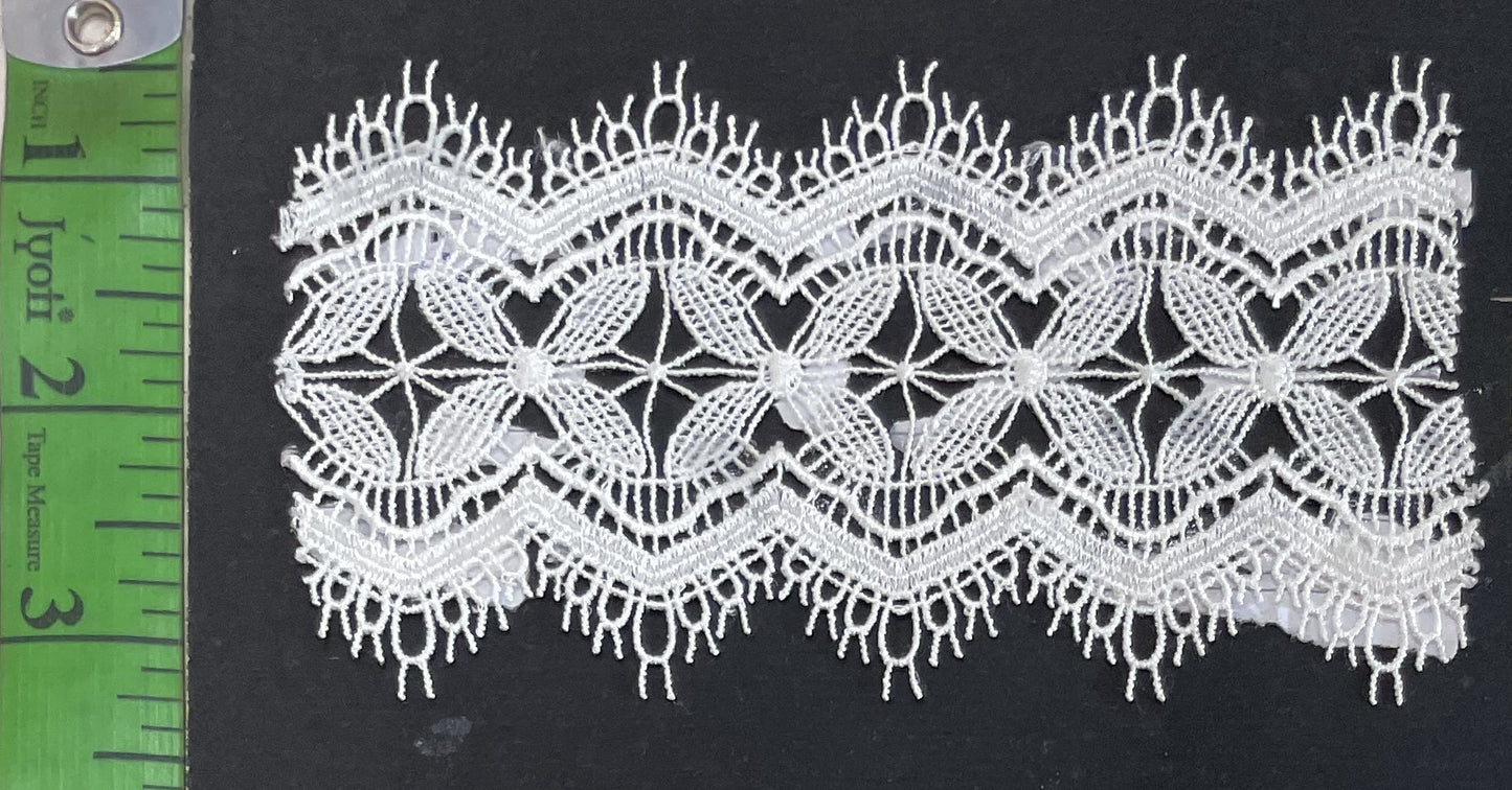 White Cotton Dyeable Chemical Lace (Sku: Ch-64)