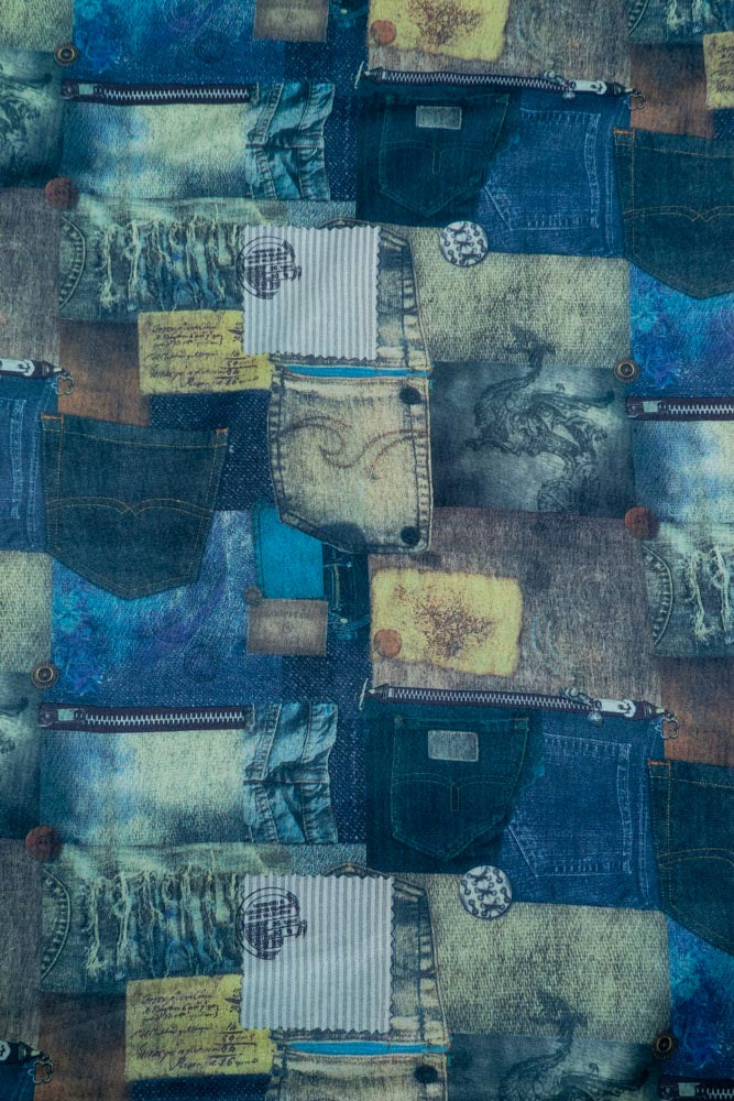 Jeans Spun Digital Print