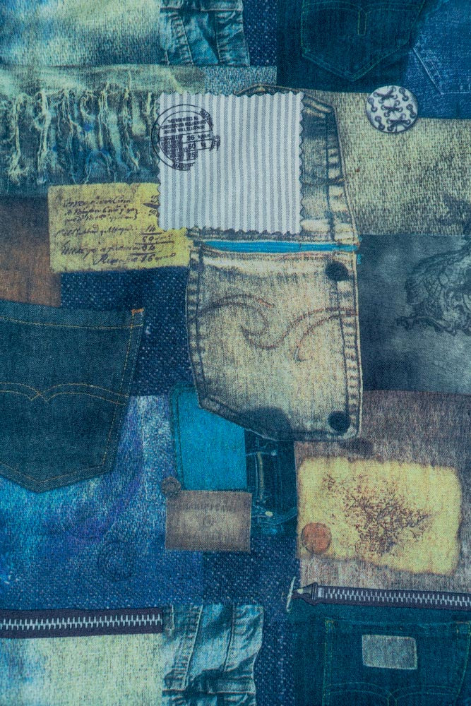 Jeans Spun Digital Print