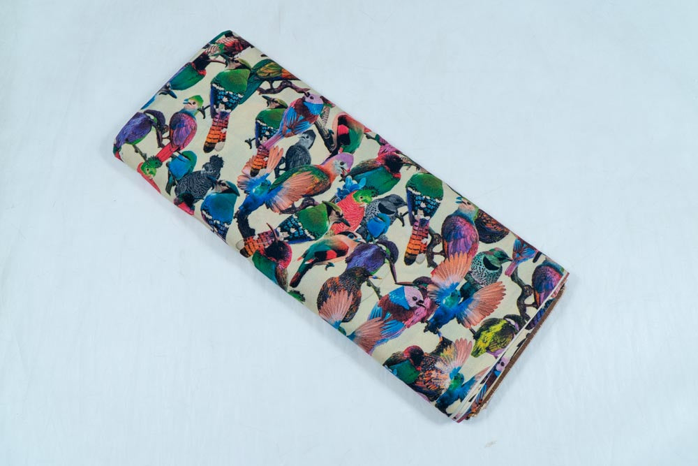 Multi Color Animal Spun Digital Print