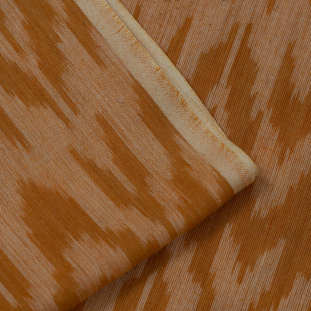 Mustard Cotton Voile Mercerised Handloom Ikat (Sku: IK-228)