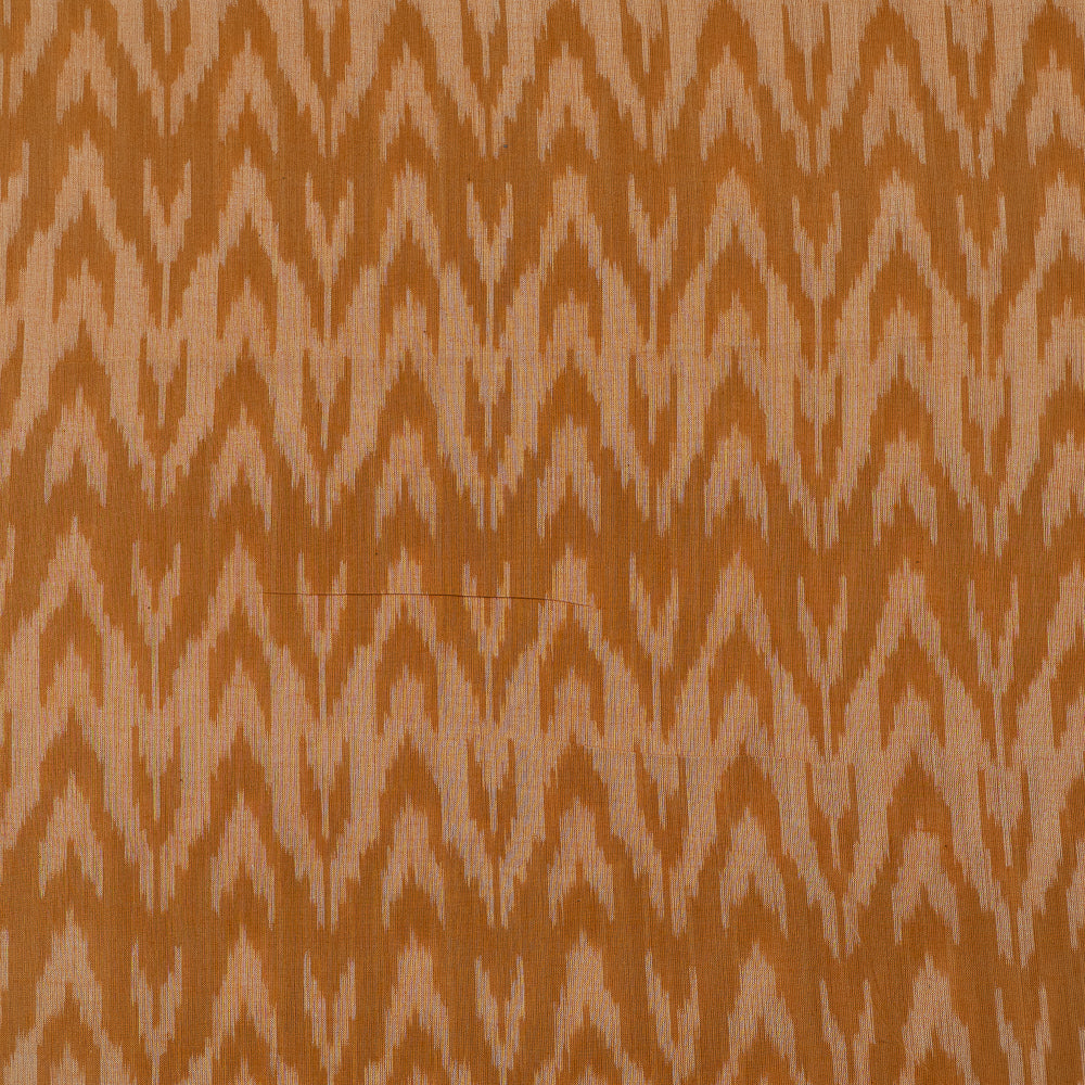 Mustard Cotton Voile Mercerised Handloom Ikat (Sku: IK-228)