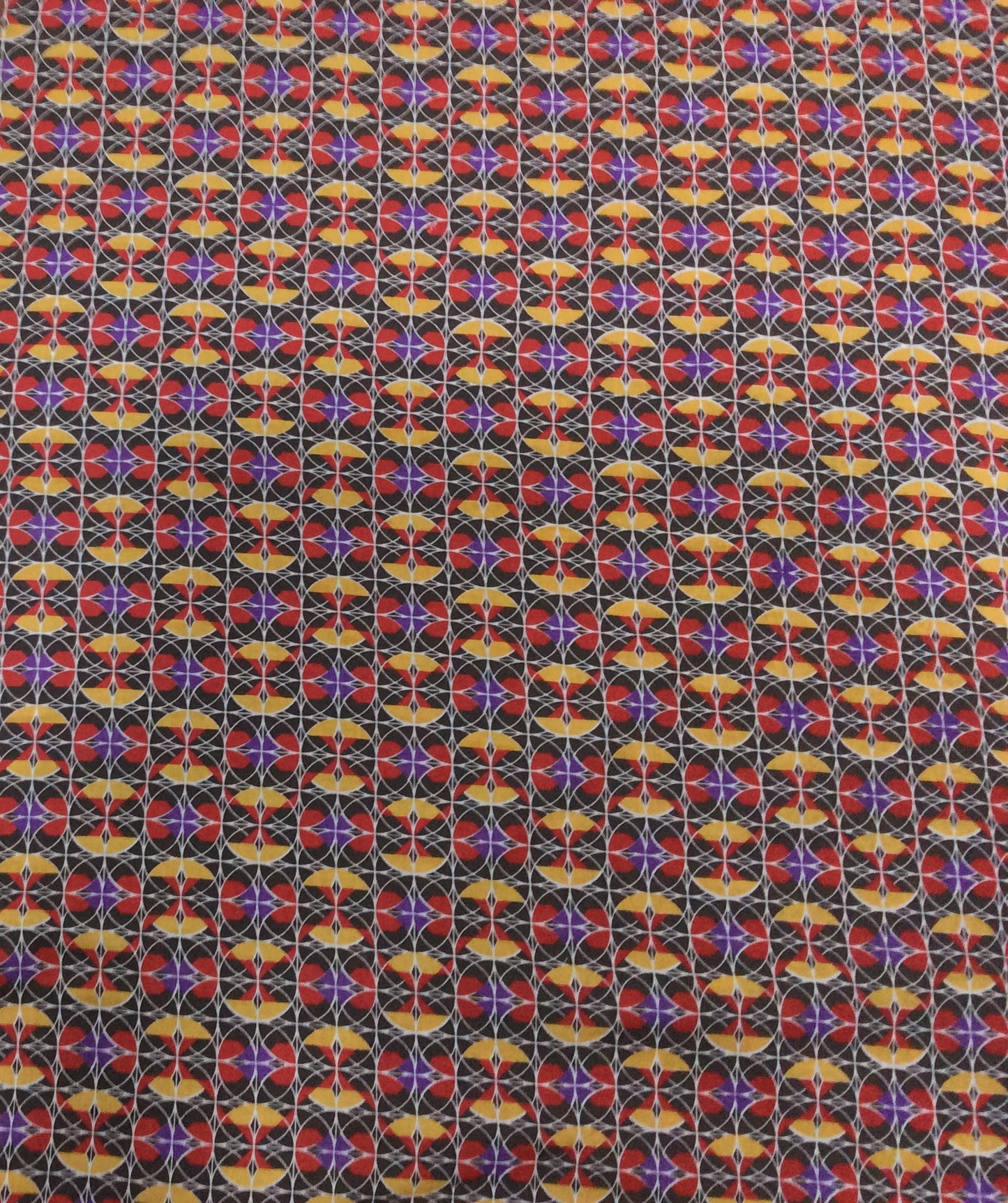 Brown Rayon Print Fabric