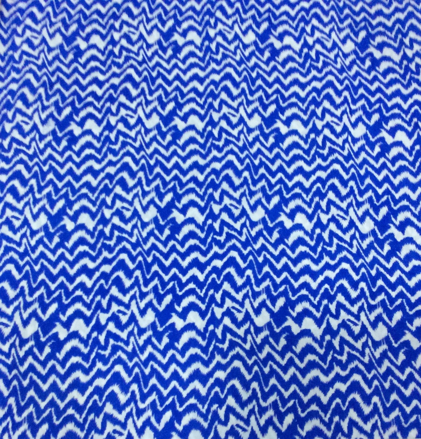 Blue Rayon Print Fabric