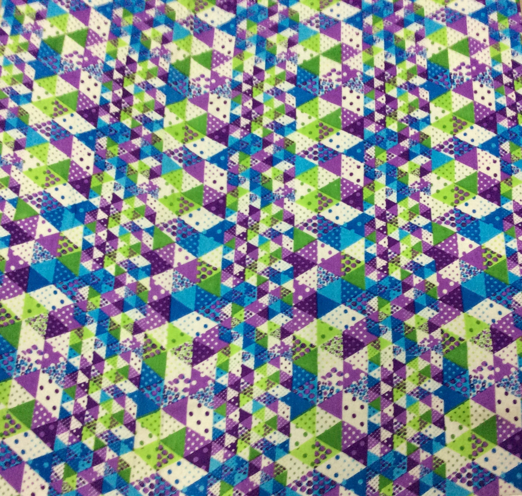 Blue Rayon Print Fabric