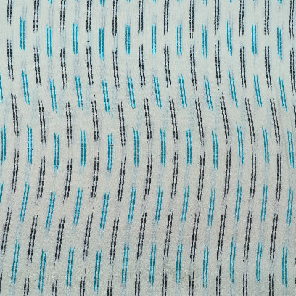Blue & Black Cotton Handloom Ikat (Sku: I-573)