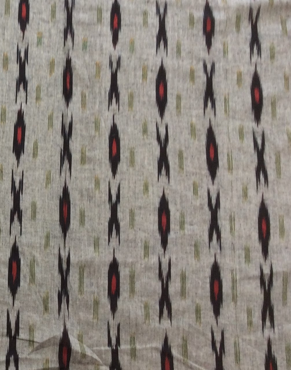 Grey Multicolor Cotton Handloom Ikat (SKU: I-851)