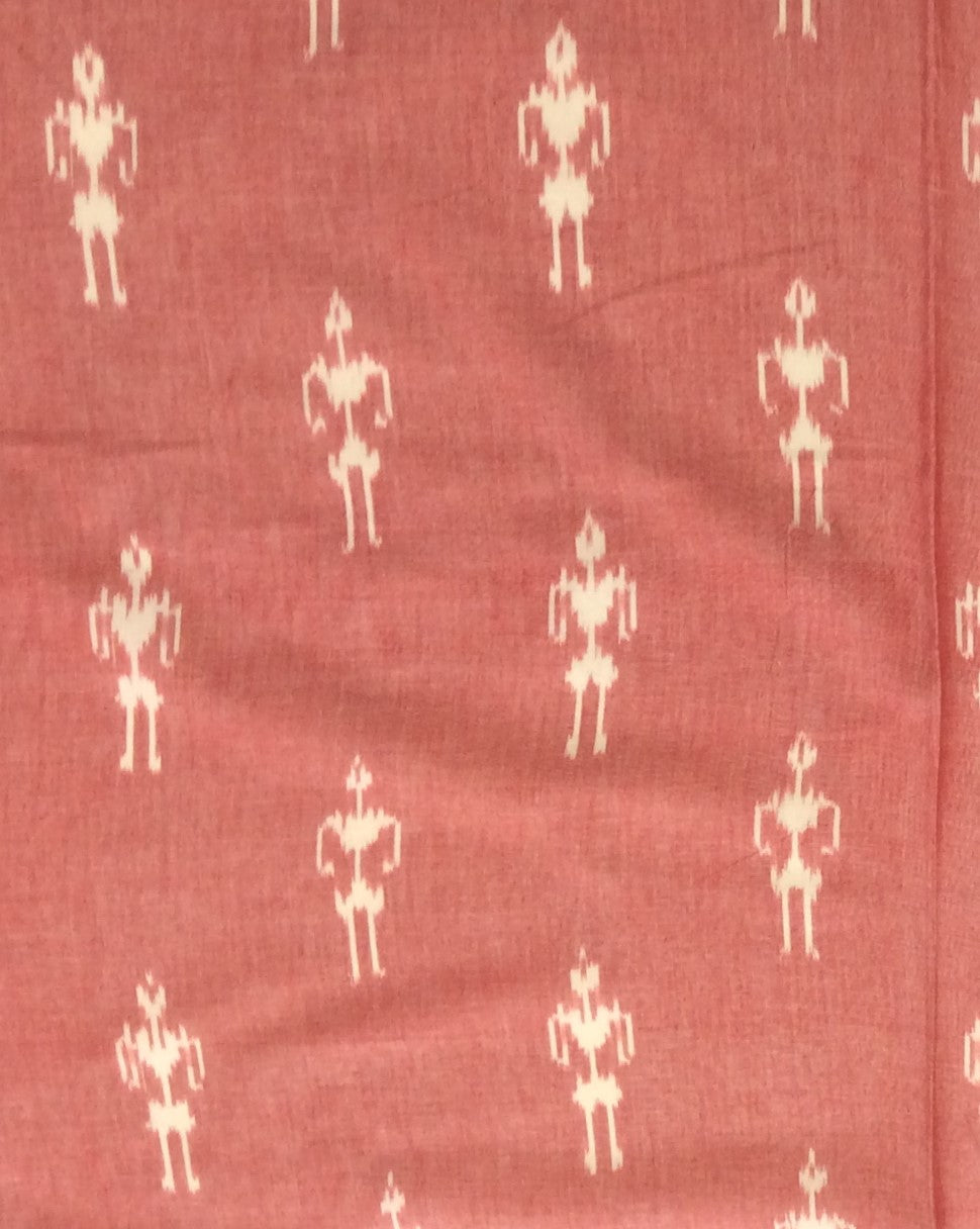 Pink Fine Cotton Handloom Ikat (SKU: IK-101)