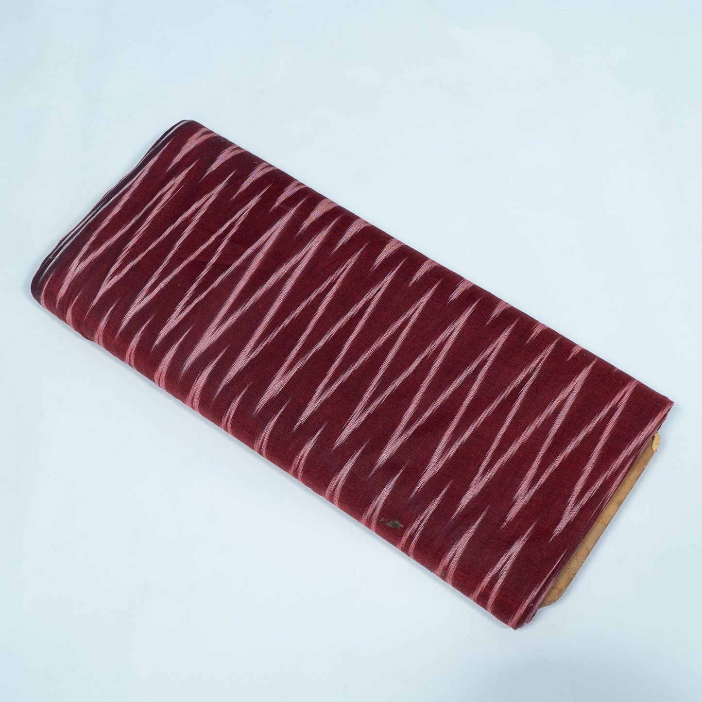 Maroon Chevron Design Cotton Ikat Fabric for Dress Material Fabric for Dress Material | Width: 44"