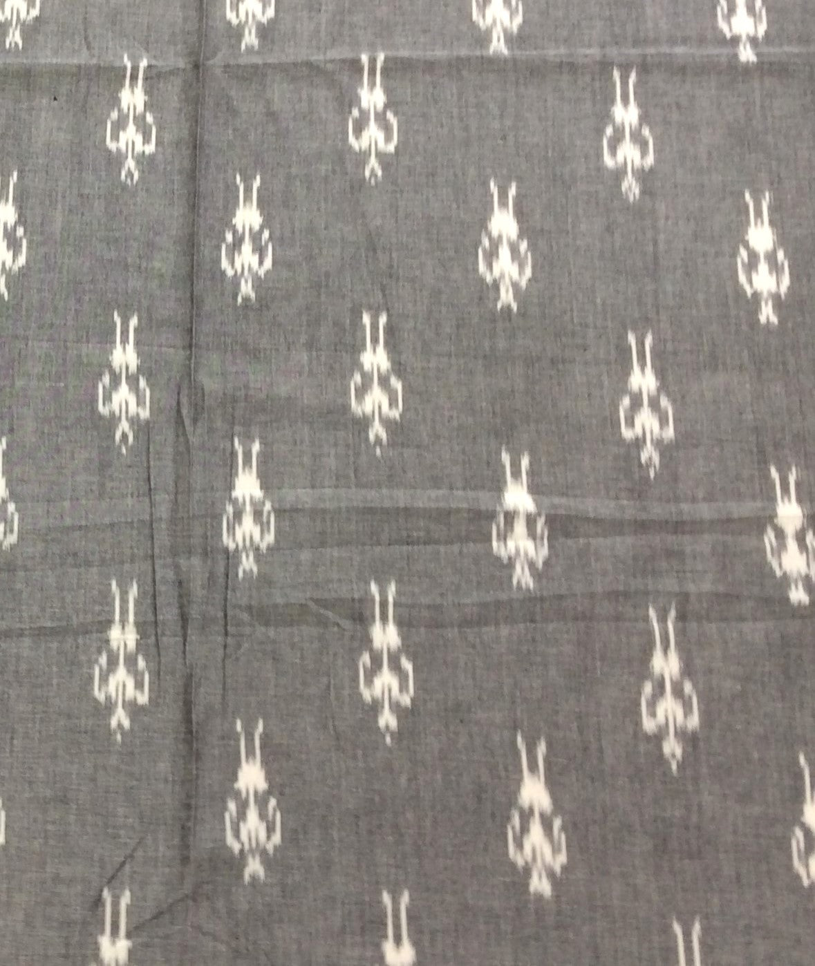 Grey Cotton Handloom Ikat (SKU: IK-455)