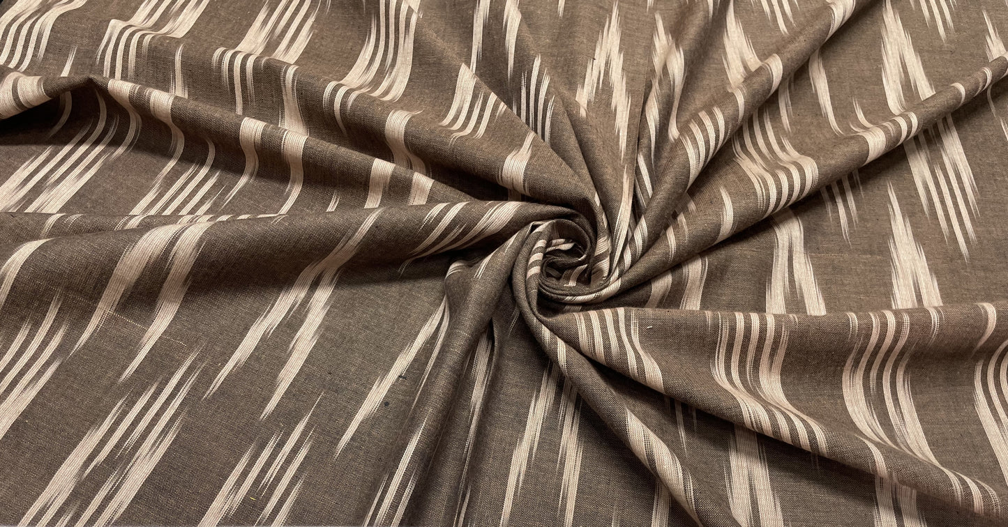 Brown Cotton Handloom Ikat (Sku: I-318)