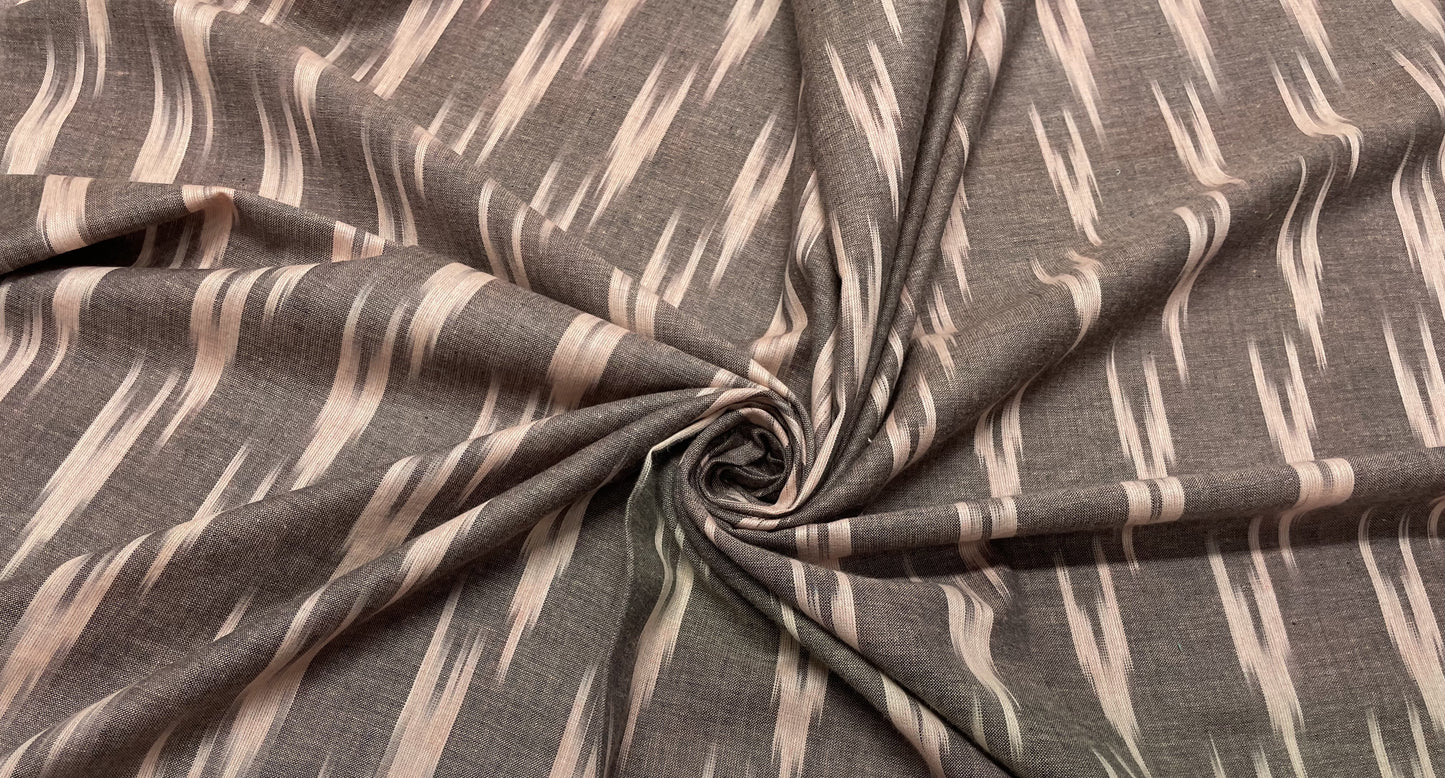 Brown Cotton Handloom Ikat (Sku: I-334)