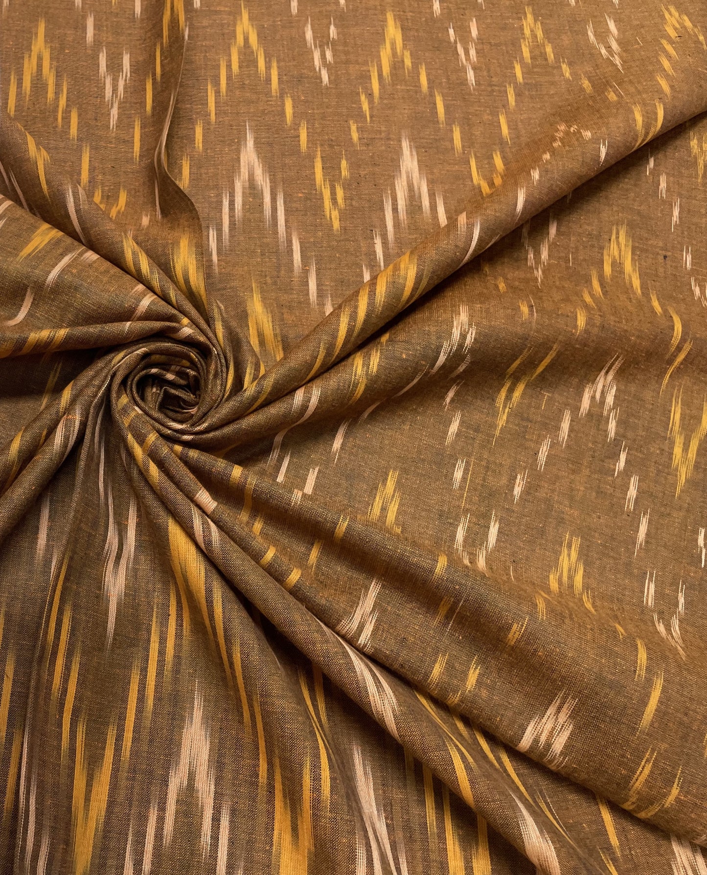 Brown Cotton Handloom Ikat (Sku: IK-333)
