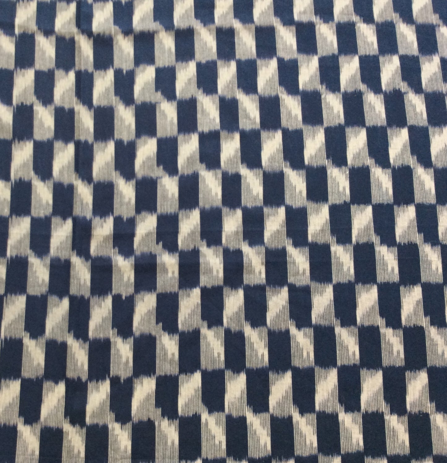 Blue, Grey Cotton Handloom Ikat (SKU: IK-564)
