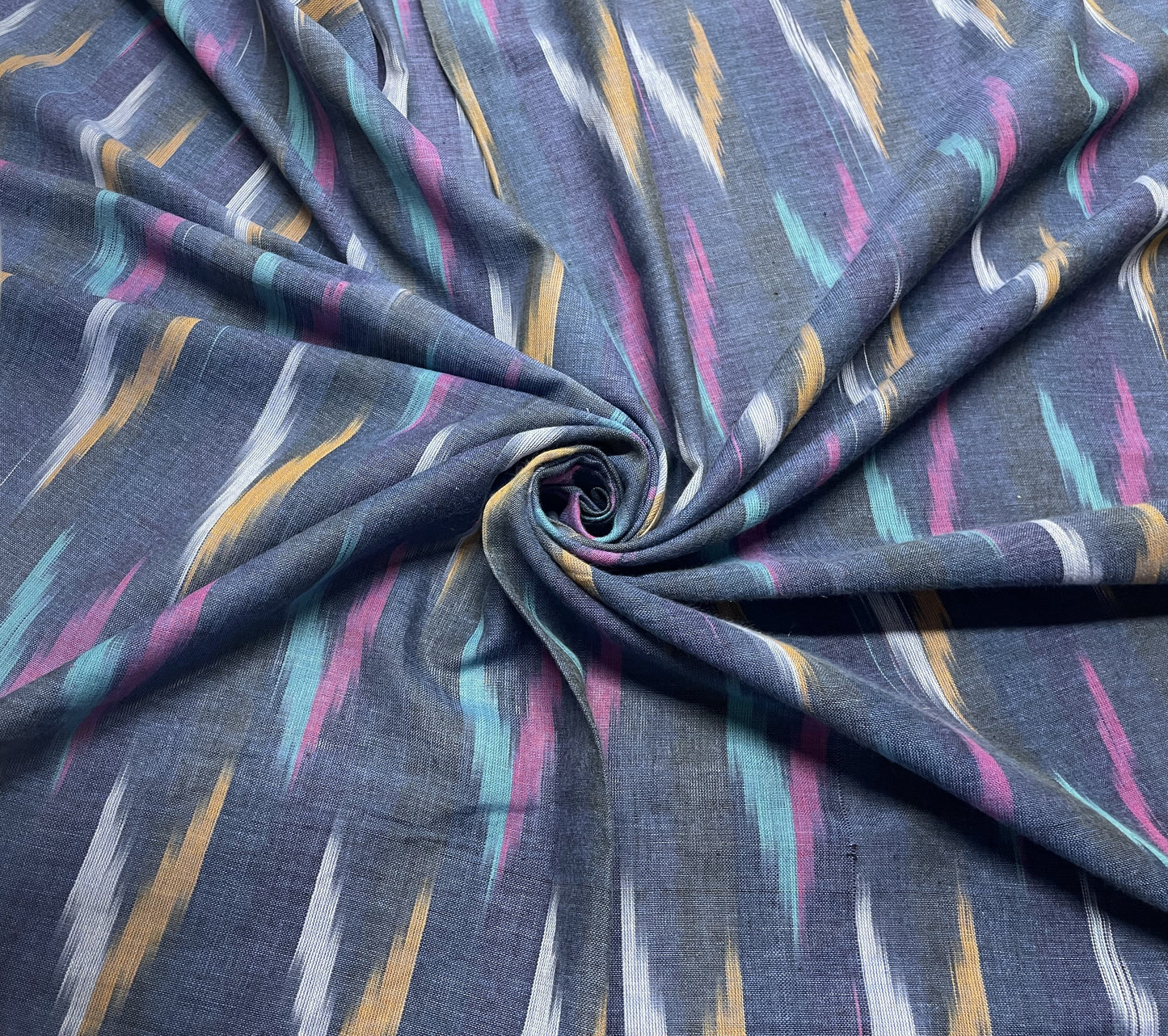 Blue Cotton Handloom Ikat (Sku: IK-78)