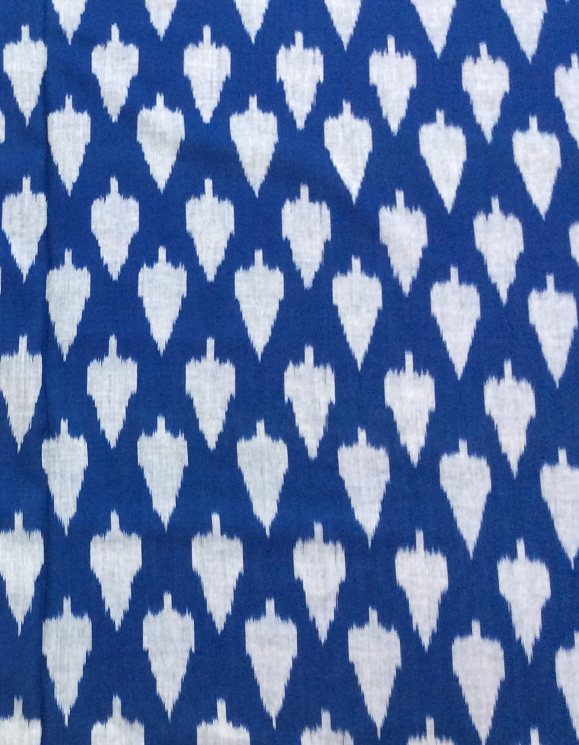 Blue Leaf Design Cotton Handloom Ikat (SKU: IK-94)