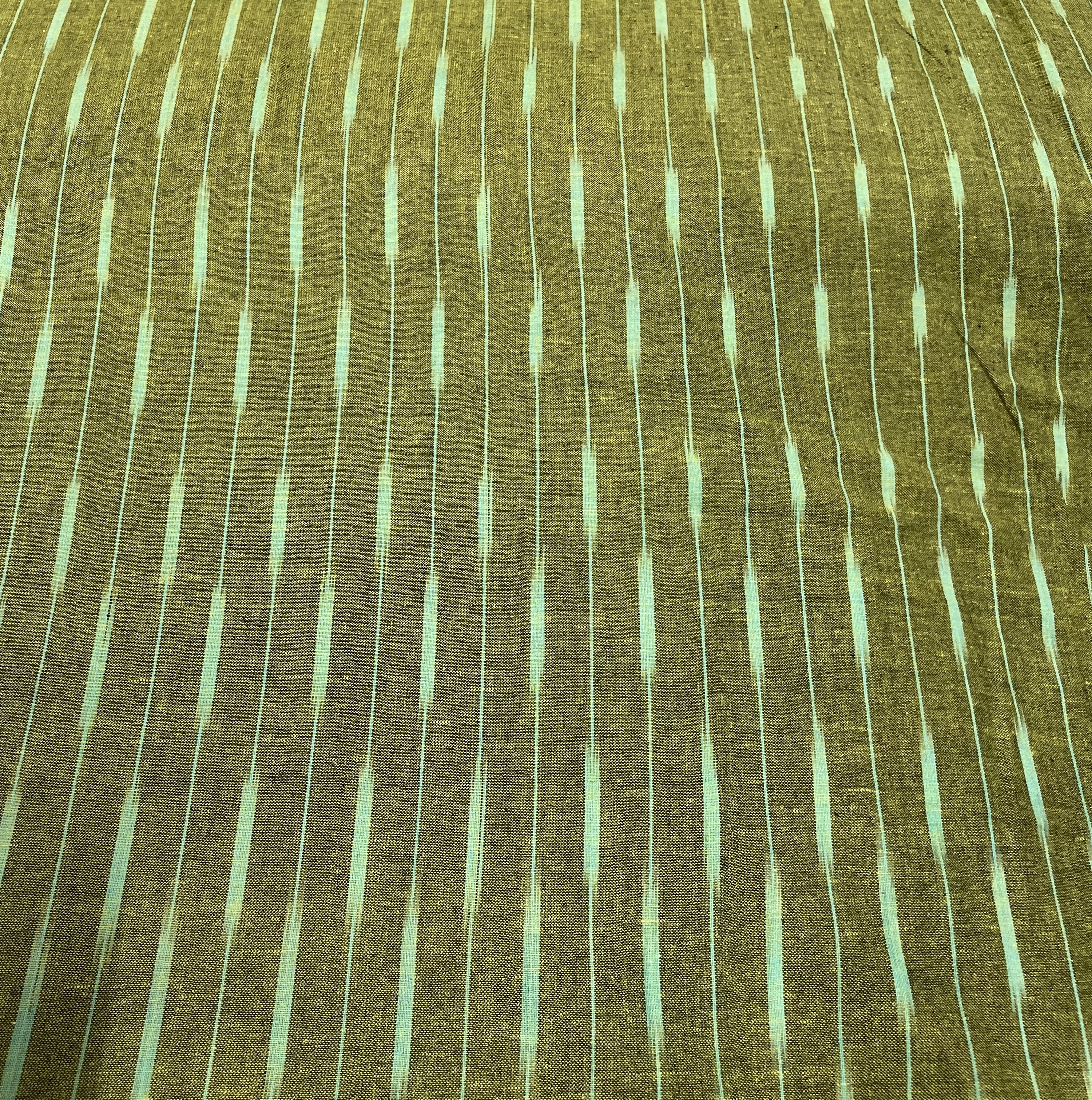 Green Cotton Handloom Ikat (Sku: IK-96)