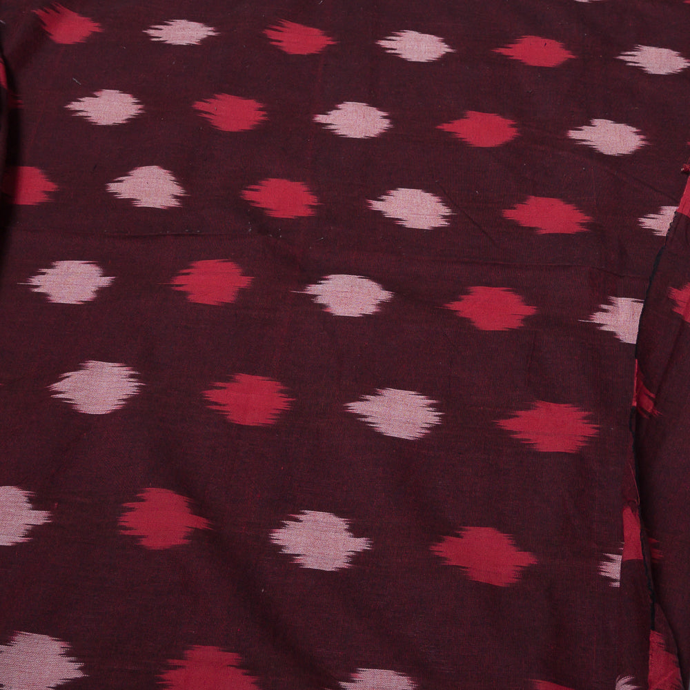 Maroon Fine Quality Cotton Handloom Ikat (Sku: IKK-411)