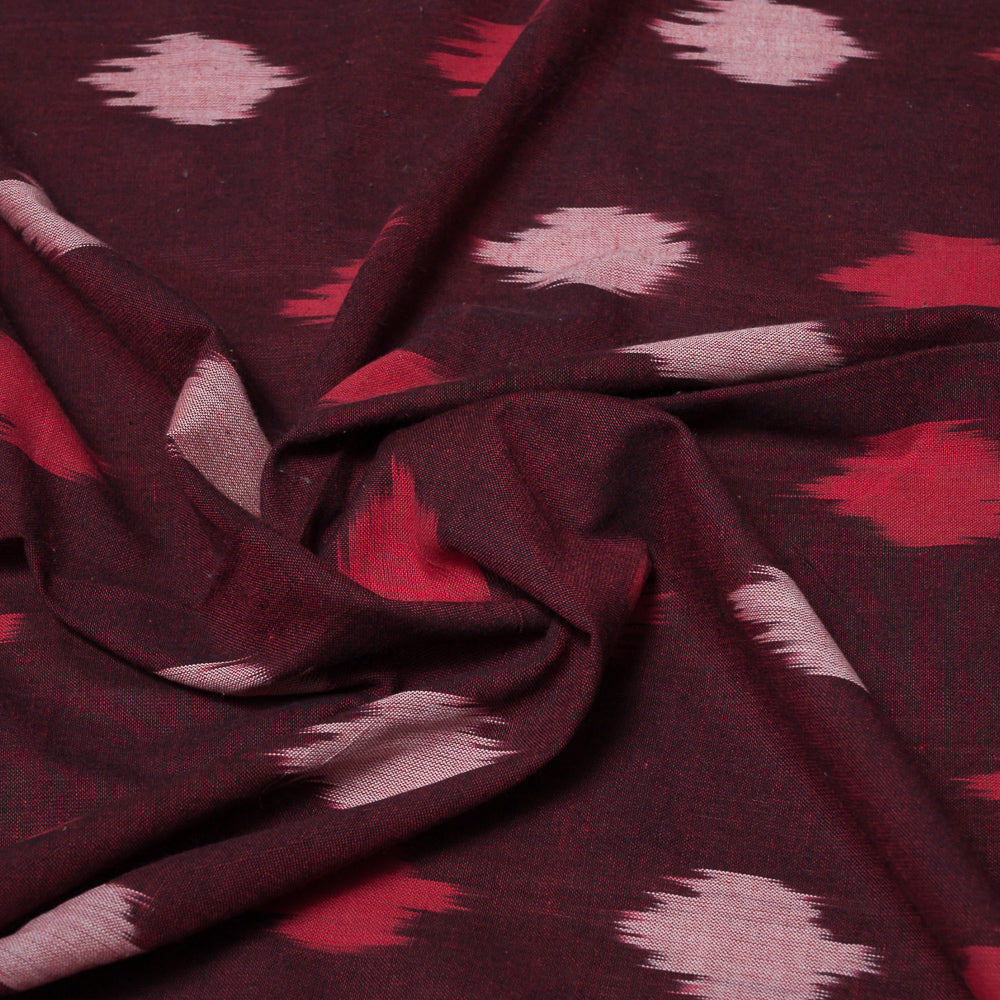 Maroon Fine Quality Cotton Handloom Ikat (Sku: IKK-411)