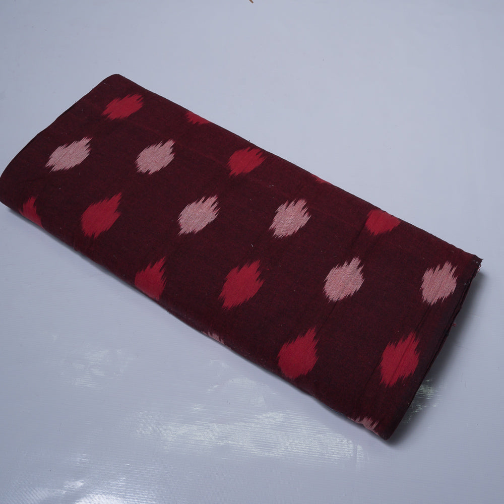 Maroon Fine Quality Cotton Handloom Ikat (Sku: IKK-411)