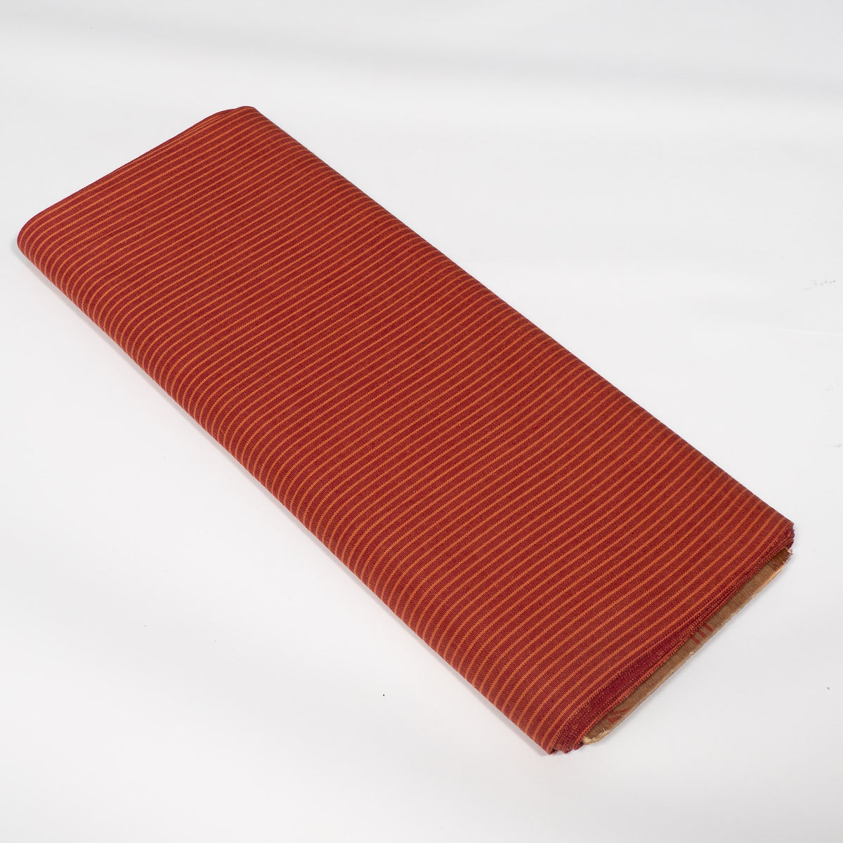 Red & Yellow Stripe Cotton Handloom Ikat Fabric - 44" (112 cm)