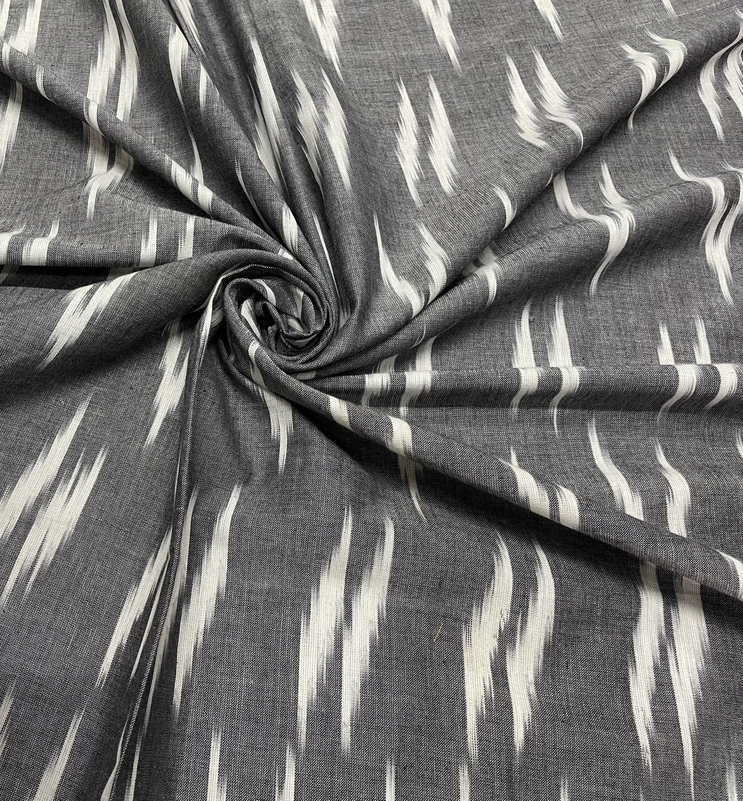 Gray Cotton Handloom Ikat (Sku: IK-414)