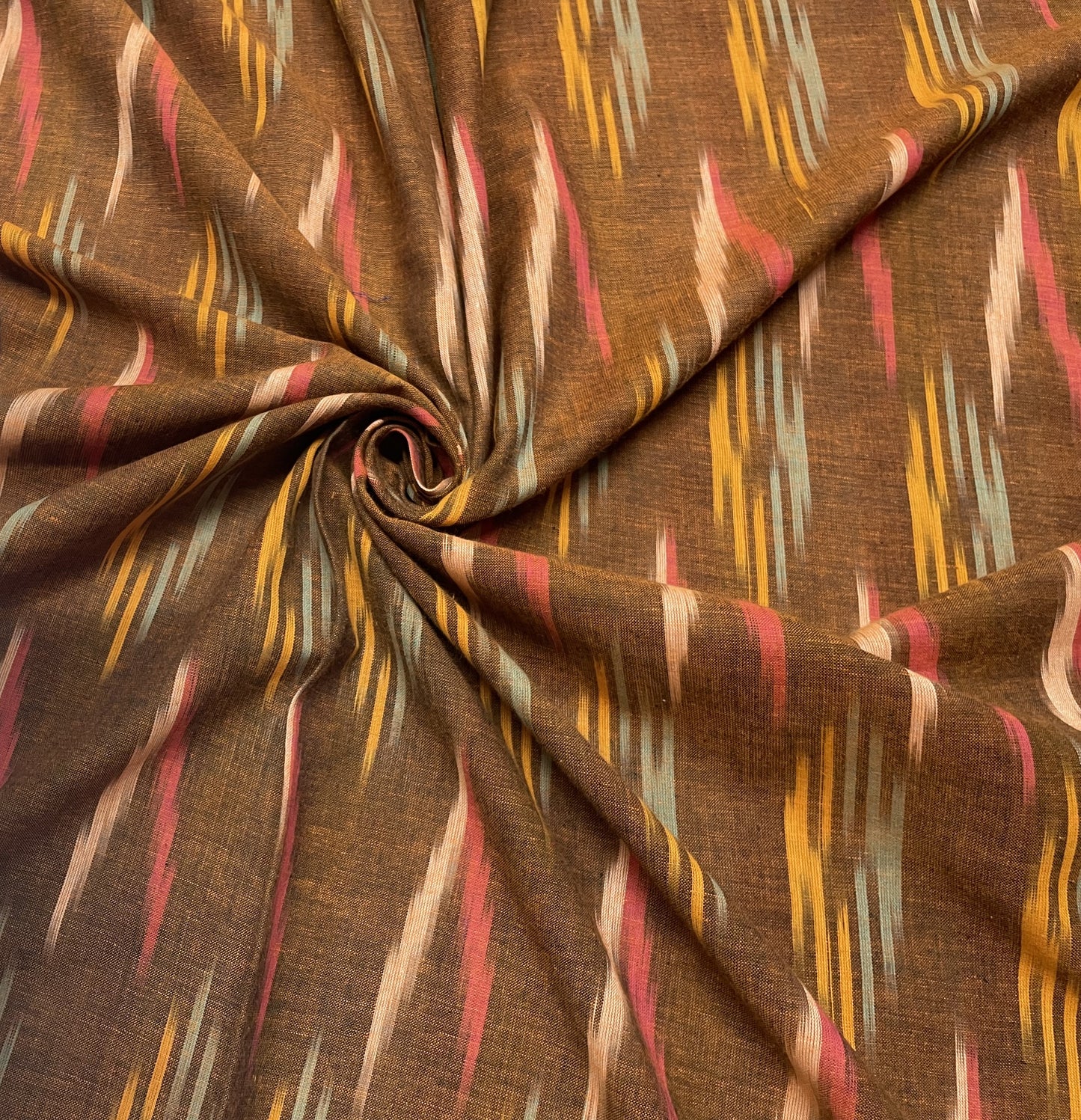 Brown Cotton Handloom Ikat (Sku: I-281)